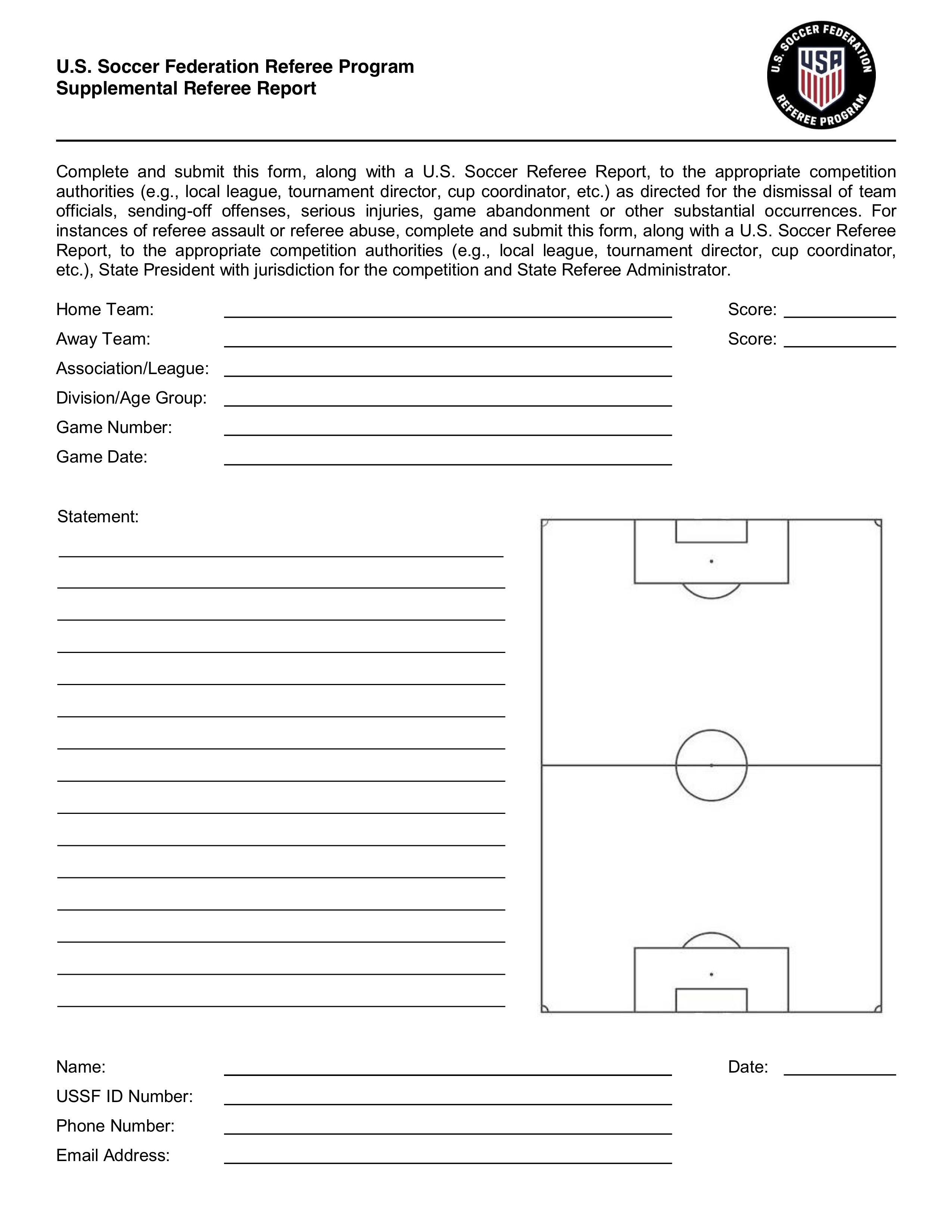 Game Reports – Tennessee Valley Soccer Referee Association Regarding Soccer Report Card Template